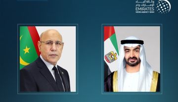 رئيس الدولة في مقدمة مودعيه.. الرئيس الموريتاني يغادر الإمارات