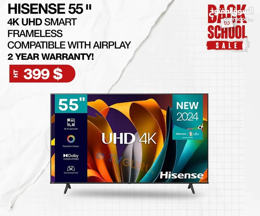 Tv hisense 50 55 58 65 smart 4k