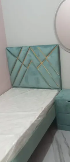 Brand New Single Bed with mattress only 300 AED  سرير فردي جديد مع فرشه