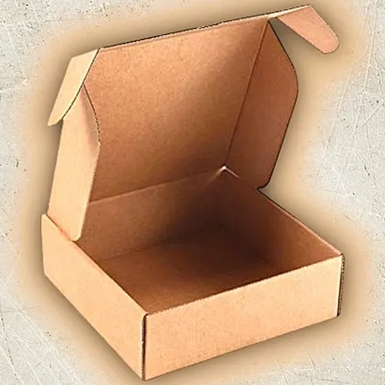 Lot de 50 boîtes en carton kraft - 25x25x10 cm