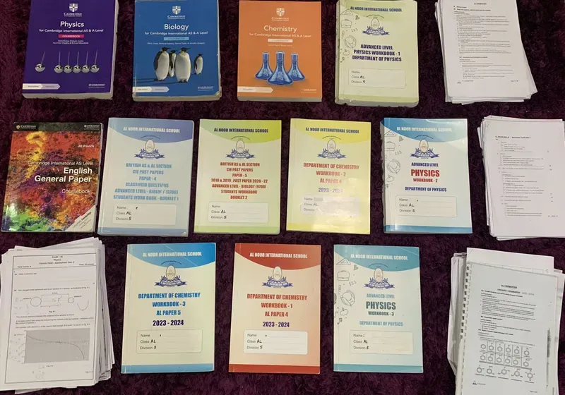 Al Noor Cambridge AS and A level Textbooks and Pastpaper Booklets