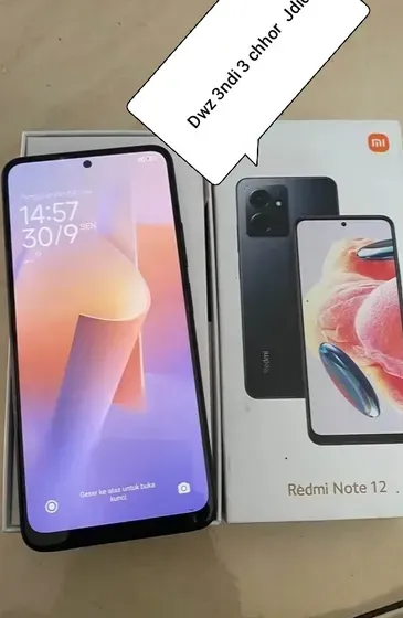 Redmi note 12  Dwz 3ndi ghir 3 chhor  ma fich ta chi difo  9ra lwasf