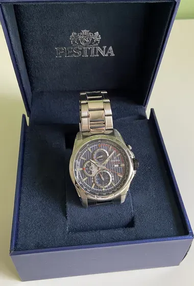 FESTINA WATCH F16995/3 BLUE STEEL STRAP, MEN