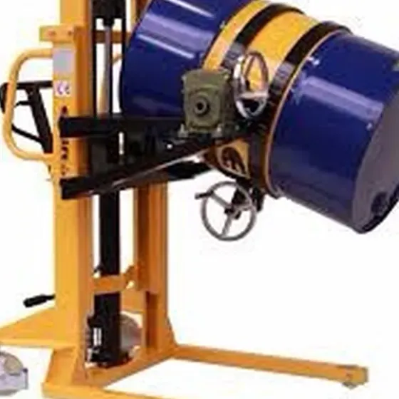 رافعة درامات (براميل) يدويه  تحميل وتنزيل للمصانع  مستعمله نضيفه 350كجم   Manual drum lifter 350 kg