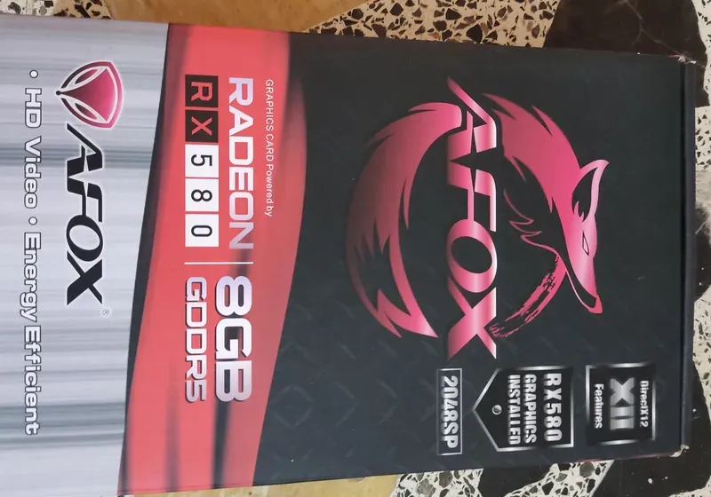 كرت شاشة RX 580 2048SP بذاكرة 8gb vram