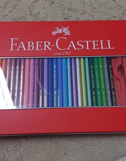 اقلام تلوين فابر كاستل 60 لون كلاسيك ريد(faber-castell classic red 60 set)