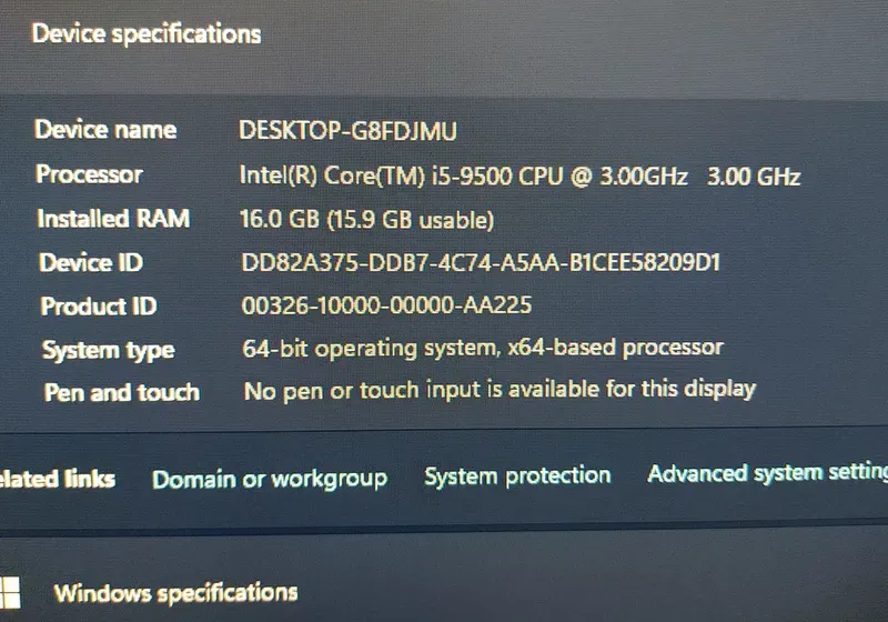 كمبيوتر HP G3 290 MT Bussines PC بدون الشاشة و الماوس باد