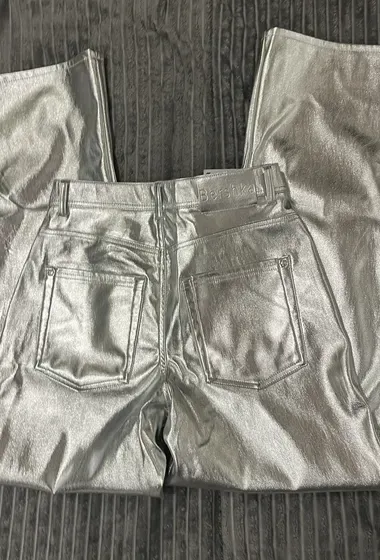 Metallic bershka pants