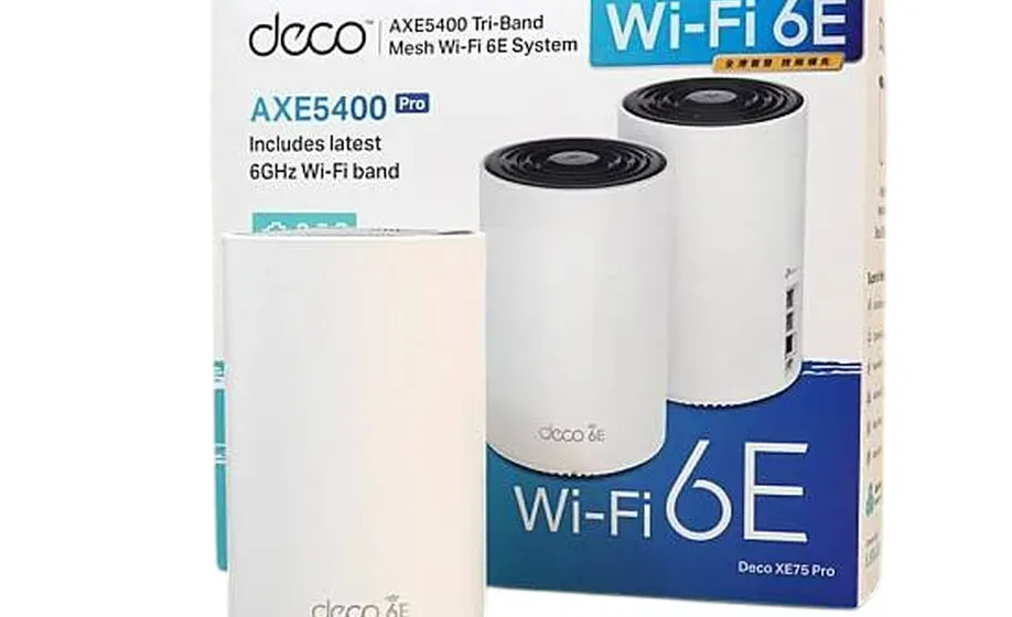 TP-Link Deco XE75 AXE5400 Whole Home Mesh Wi-Fi 6E System, Tri-Band Wi-Fi