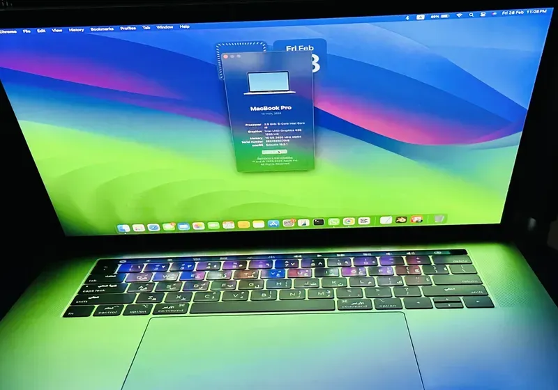 Macbook Pro 2018(15 inch) core i9  16gb 512 Gb Touch bar latest Mac Os updated