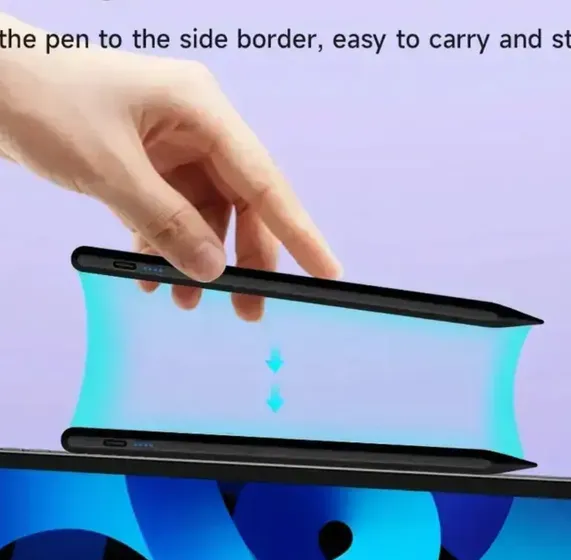 **"قلم ستايلس عالمي قابل لإعادة الشحن – تجربة كتابة ورسم مثالية لأجهزة iOS وAndroid وWindows!"**