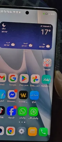 للبيع مستعمل جوال Infinix zero 30 عندي مشكله في اللمس  شاشه في الصوره الموضحه في الاسفل  الأخضر فقط